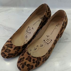 Chinese Laundry Leopard Heels Sz 8